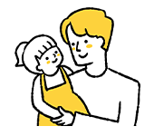 保育士さんが小さい子供を預かってくれる