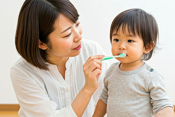 乳歯の奥歯が生えてきたら