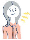 すきっ歯が目立つ