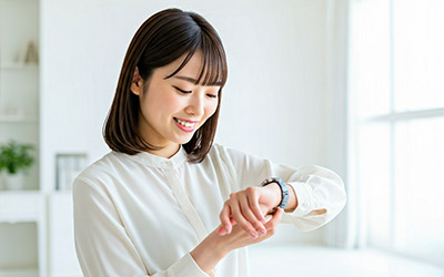 装着時間を管理する必要がない