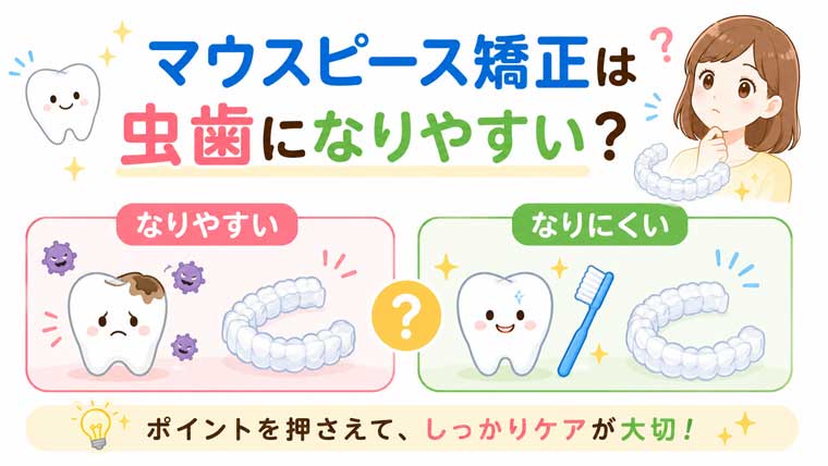 マウスピース矯正は虫歯になりやすい？