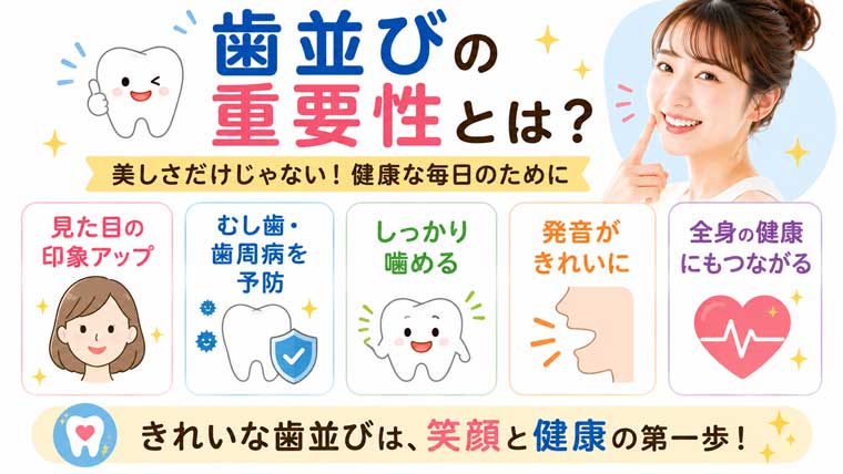歯並びの重要性とは？の図解