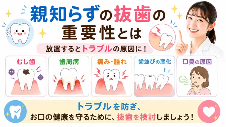 親知らずの抜歯の重要性とはの図解