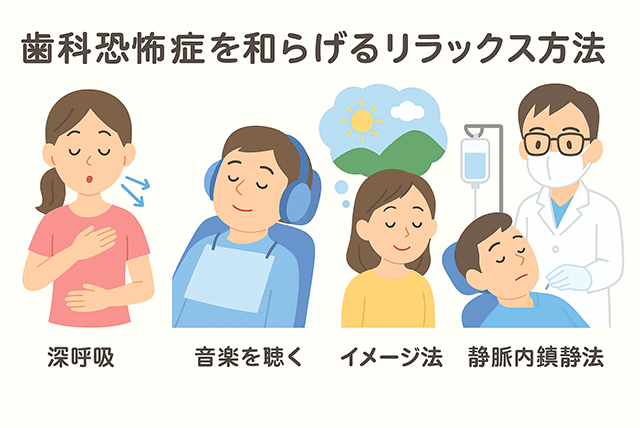 歯科恐怖症をやわらげるリラックス方法