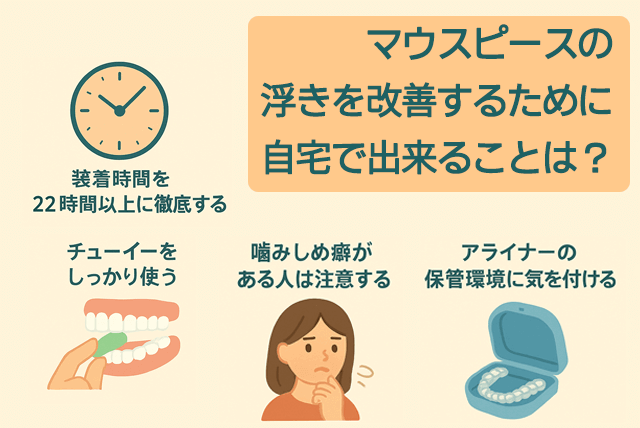 浮きを改善するために自宅で出来ること