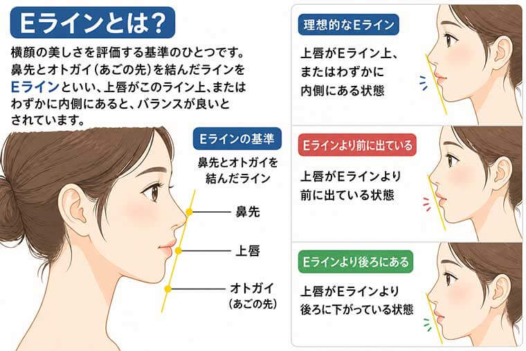 Eラインとは？の図解